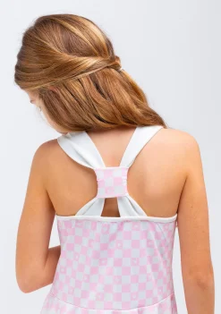 Conguitos Vestido Niña Skater Cuadros Rosa^ Vestidos De Verano|Vestidos
