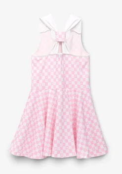 Conguitos Vestido Niña Skater Cuadros Rosa^ Vestidos De Verano|Vestidos