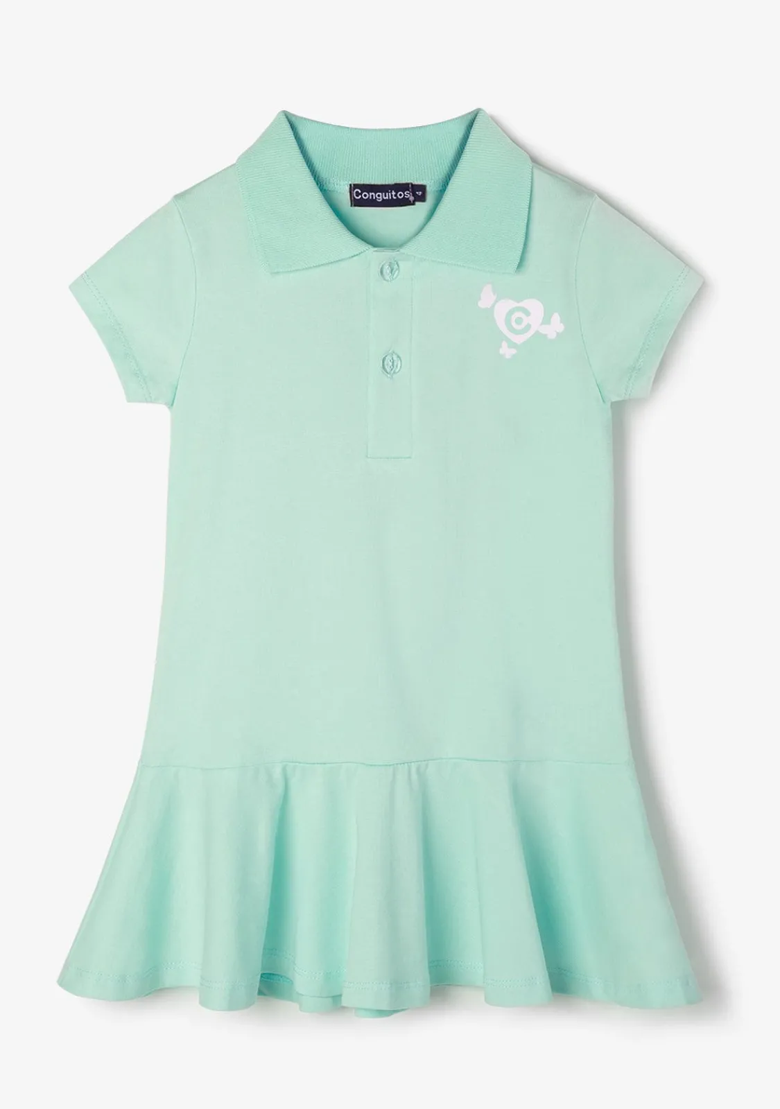 Conguitos Vestido Polo Menta Niña^ Vestidos De Verano|Vestidos