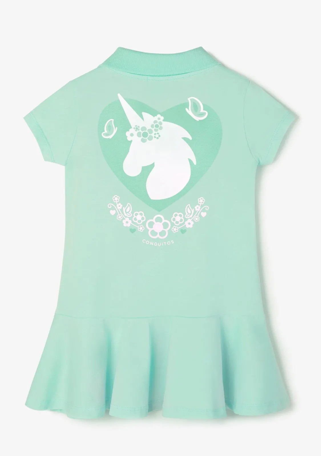 Conguitos Vestido Polo Menta Niña^ Vestidos De Verano|Vestidos