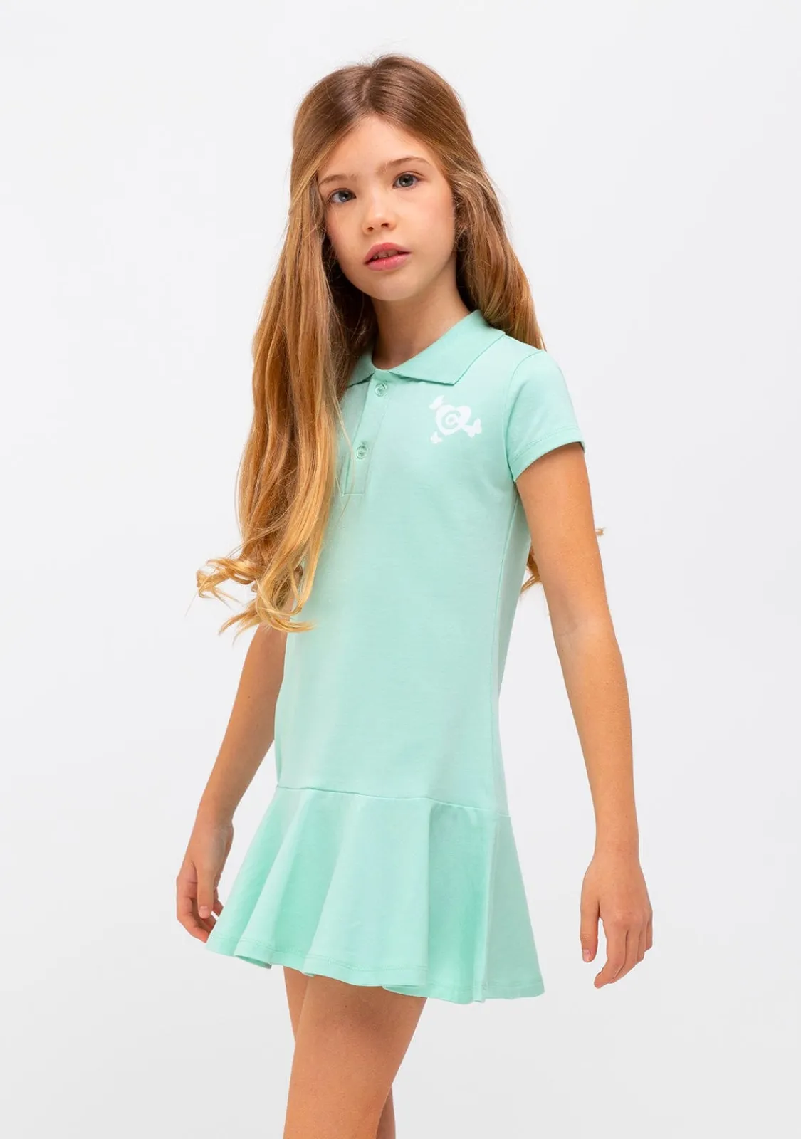 Conguitos Vestido Polo Menta Niña^ Vestidos De Verano|Vestidos