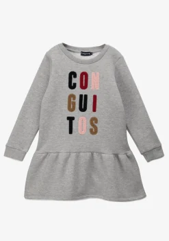 Conguitos Vestido Sudadera De Niña Gris^ Vestidos Sudadera|Vestidos