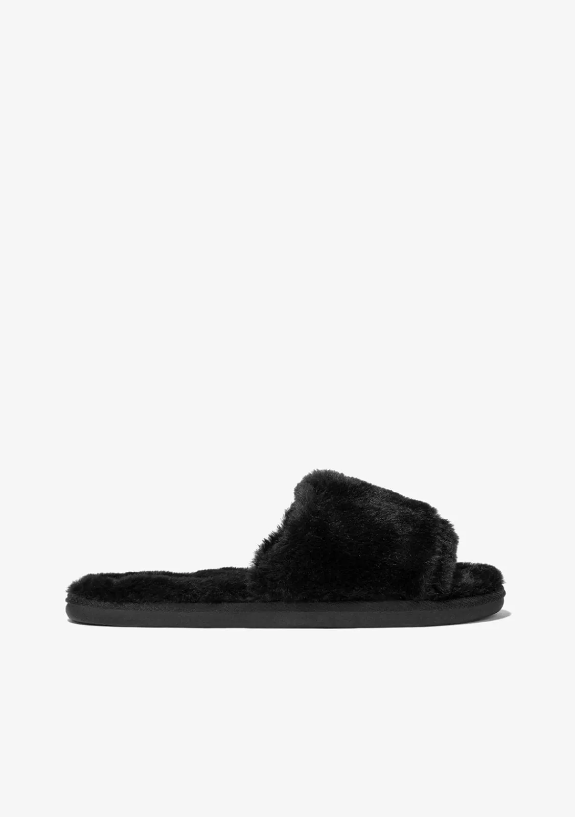 Conguitos Zapatilla De Casa Con Punta Abierta Negro^ Zapatillas De Casa|Zapatillas De Casa