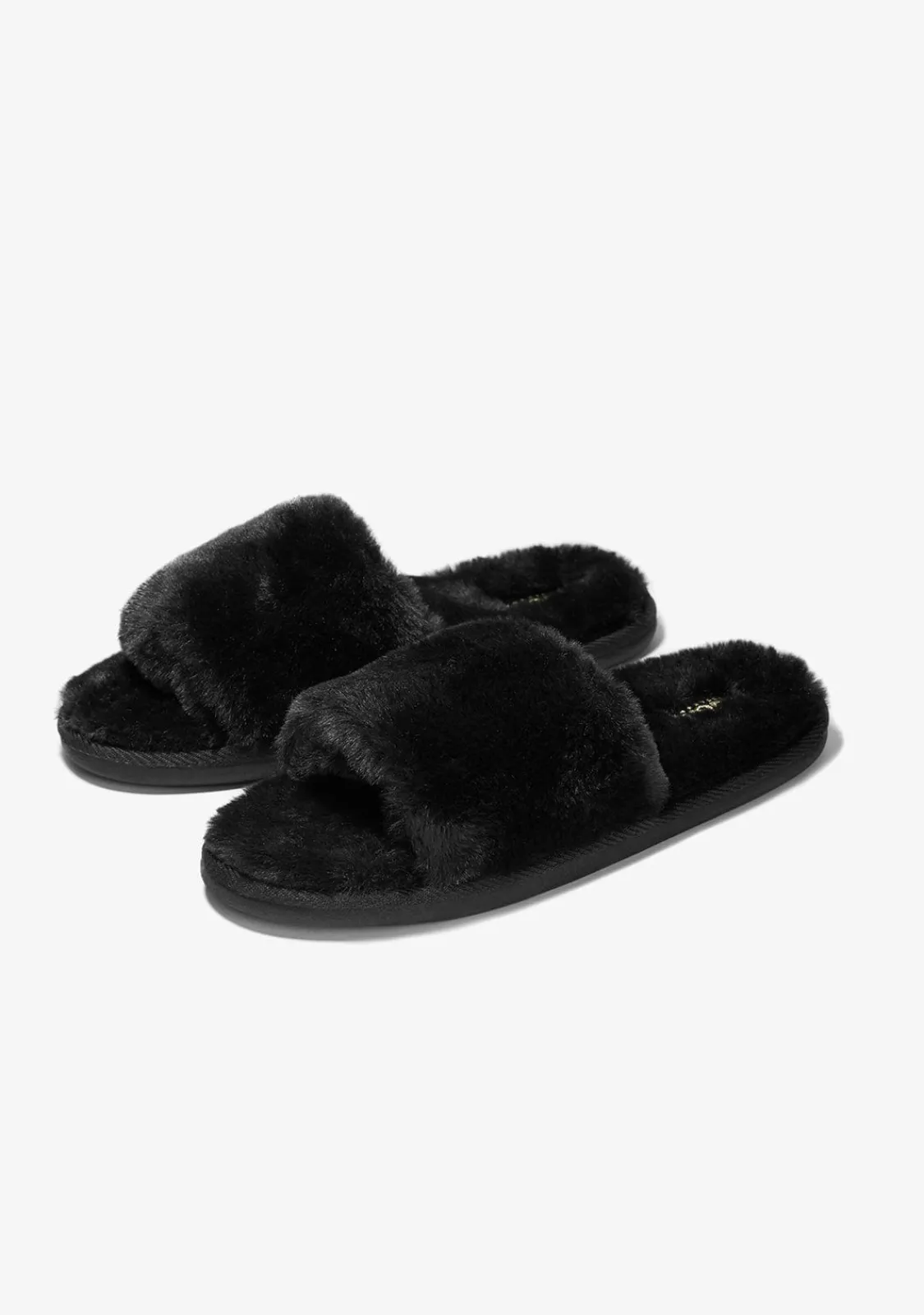 Conguitos Zapatilla De Casa Con Punta Abierta Negro^ Zapatillas De Casa|Zapatillas De Casa