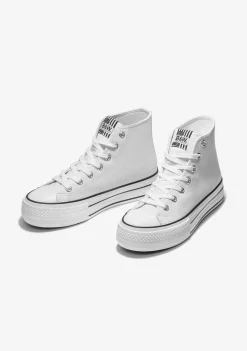 Conguitos Zapatillas Abotinadas Plataforma Blanco^ Zapatillas