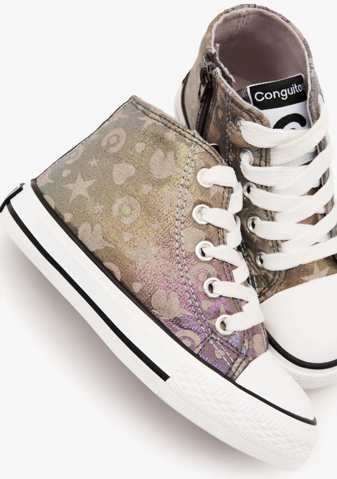Conguitos Zapatillas Altas Brillo En La Oscuridad Multicolor^ Zapatillas|Zapatillas