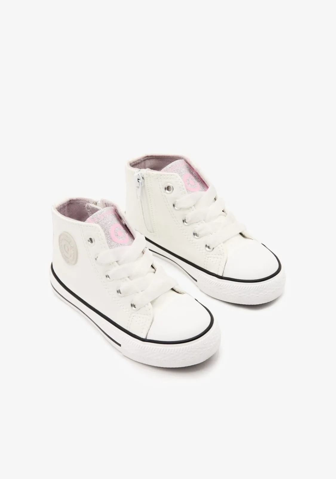 Conguitos Zapatillas Altas Charol Blanco^ Zapatillas|Zapatillas