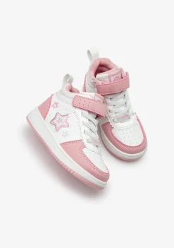 Conguitos Zapatillas Altas Con Luces Estrellas Rosa^ Zapatillas Con Luces|Zapatillas