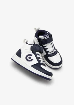 Conguitos Zapatillas Altas Con Luces Logo Marino^ Zapatillas Con Luces|Zapatillas