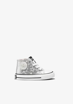 Conguitos Zapatillas Altas De Bebé Brillo En La Oscuridad Estrellas Plata^ Zapatillas|Zapatillas