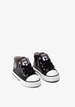 Conguitos Zapatillas Altas De Bebé Charol Negro^ Zapatillas|Zapatillas