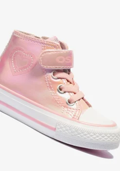 Conguitos Zapatillas Altas De Bebé Charol Corazón Rosa^ Zapatillas|Zapatillas