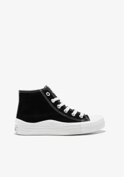 Conguitos Zapatillas Altas Lona Negro B&W^ Zapatillas|Zapatillas