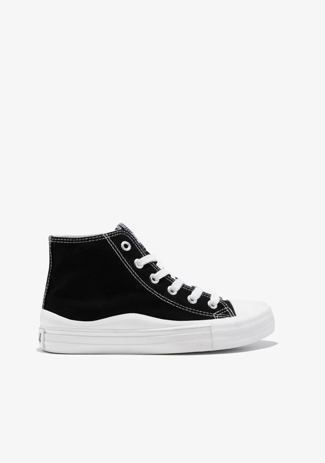 Conguitos Zapatillas Altas Lona Negro B&W^ Zapatillas|Zapatillas