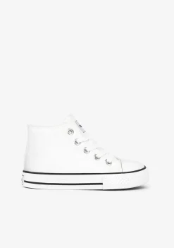 Conguitos Zapatillas Altas Unisex Basic Lona Blanco^ Zapatillas|Zapatillas