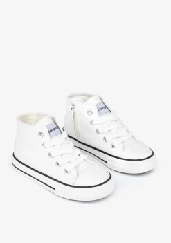 Conguitos Zapatillas Altas Unisex Basic Lona Blanco^ Zapatillas|Zapatillas
