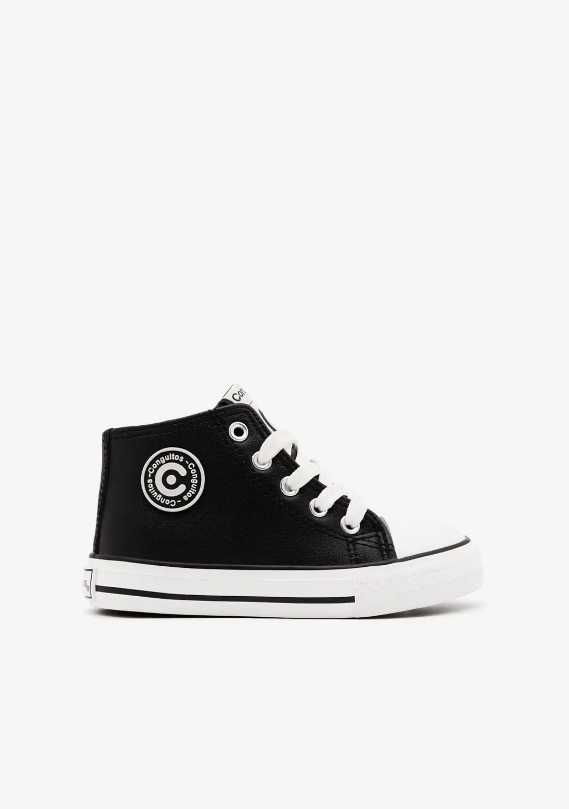 Conguitos Zapatillas Altas Unisex Logo Napa Negro^ Zapatillas|Zapatillas