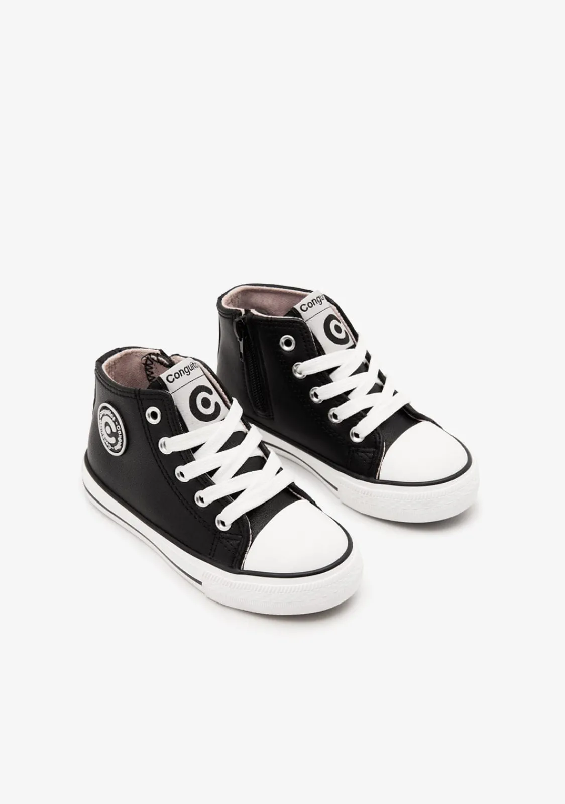 Conguitos Zapatillas Altas Unisex Logo Napa Negro^ Zapatillas|Zapatillas