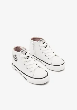 Conguitos Zapatillas Altas Unisex Logo Napa Blanco^ Zapatillas|Zapatillas