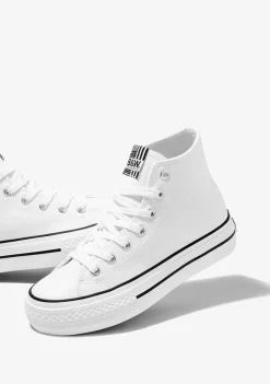 Conguitos Zapatillas Altas Unisex Lona Blanco B&W^ Zapatillas|Zapatillas