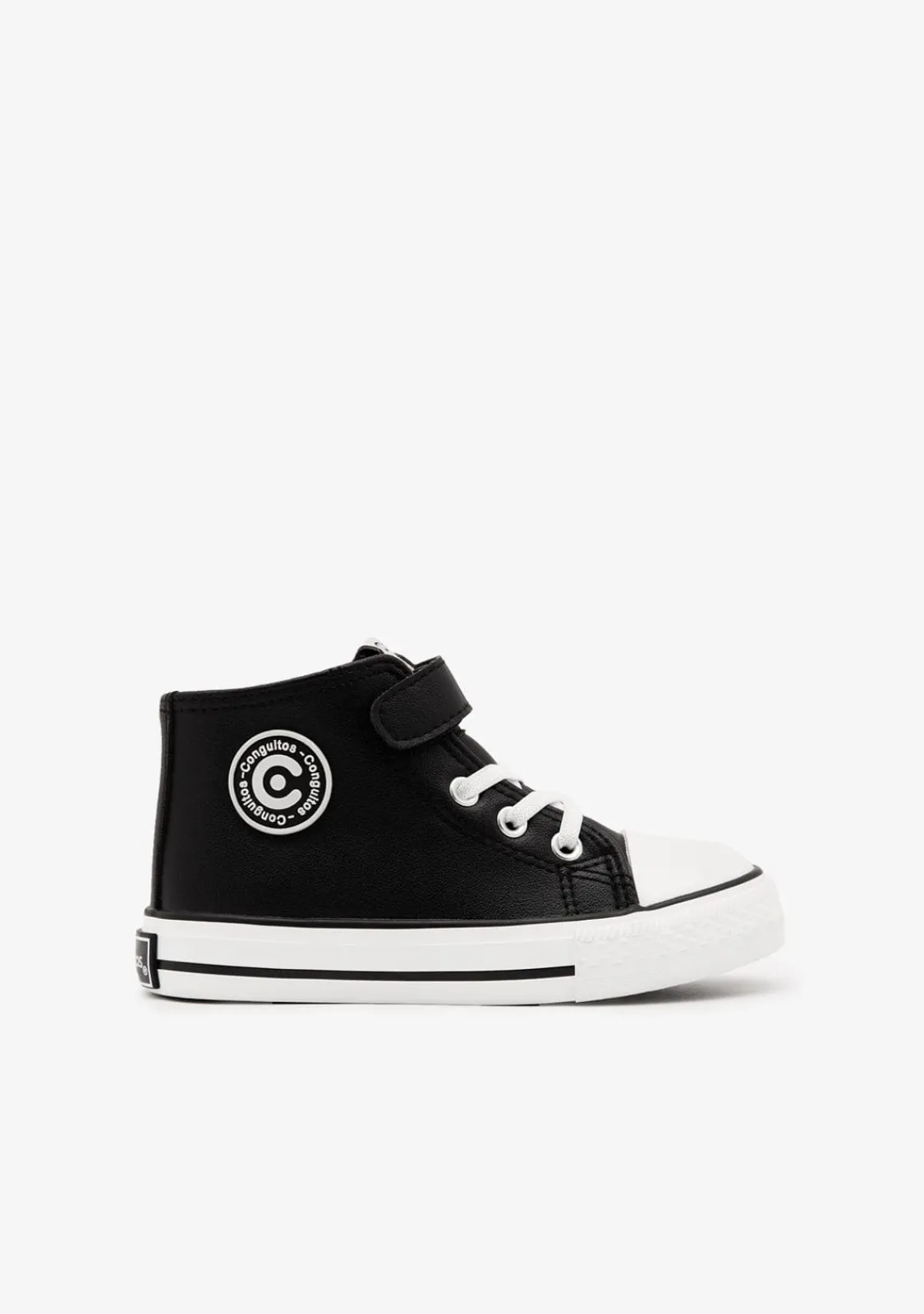 Conguitos Zapatillas Altas Unisex Tira Adherente Napa Negro^ Zapatillas|Zapatillas