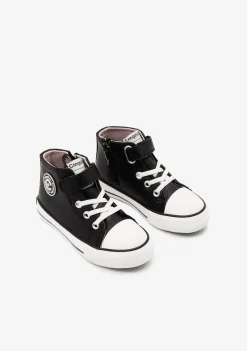 Conguitos Zapatillas Altas Unisex Tira Adherente Napa Negro^ Zapatillas|Zapatillas