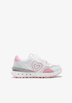 Conguitos Zapatillas Con Luces Corazón Blanco^ Zapatillas Con Luces|Zapatillas