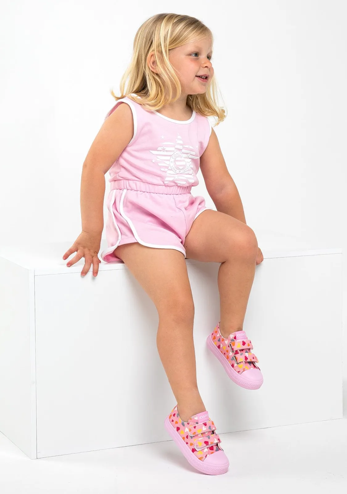 Conguitos Zapatillas De Bebé Corazón Lona Rosa^ Zapatillas|Zapatillas