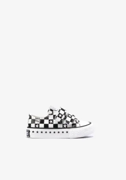 Conguitos Zapatillas De Bebé Cuadros Lona Negro^ Zapatillas|Zapatillas