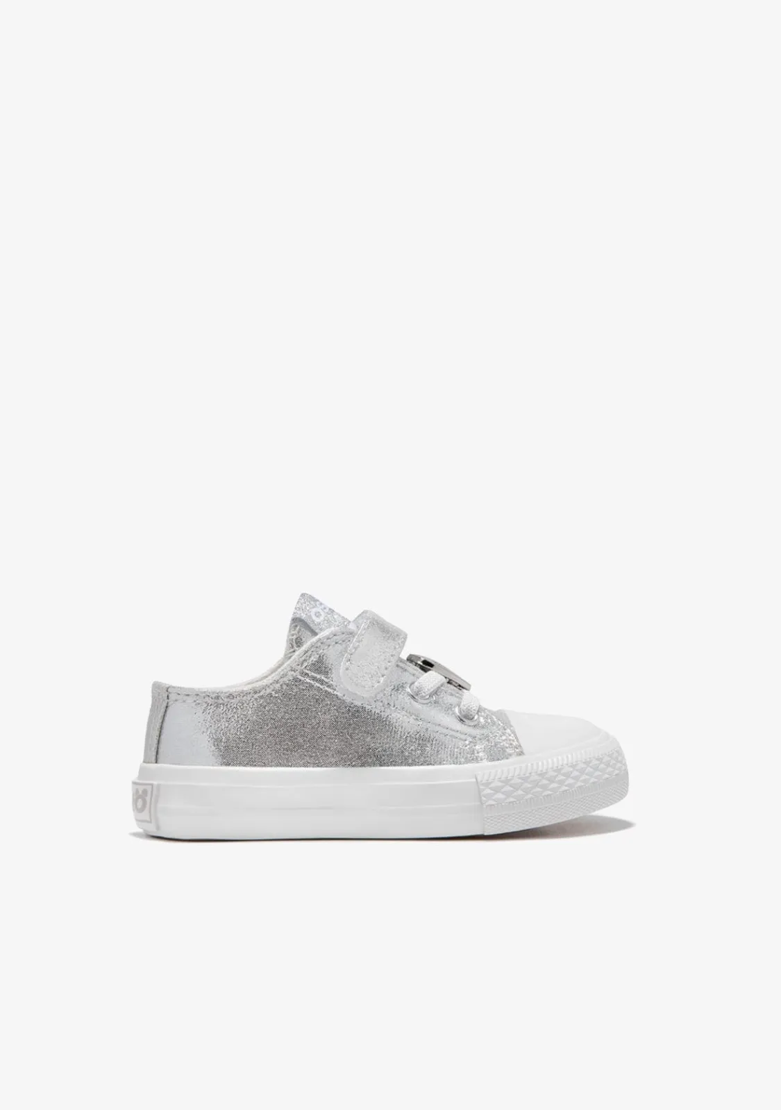 Conguitos Zapatillas De Bebé Lona Plata Metalizado^ Zapatillas|Zapatillas