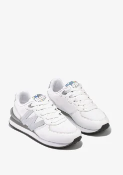 Conguitos Zapatillas De Niña Logo Blanco Plata B&W^ Zapatillas|Zapatillas