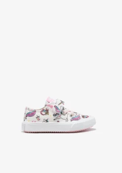 Conguitos Zapatillas Tira Adherente Unicornio Blanco^ Zapatillas|Zapatillas