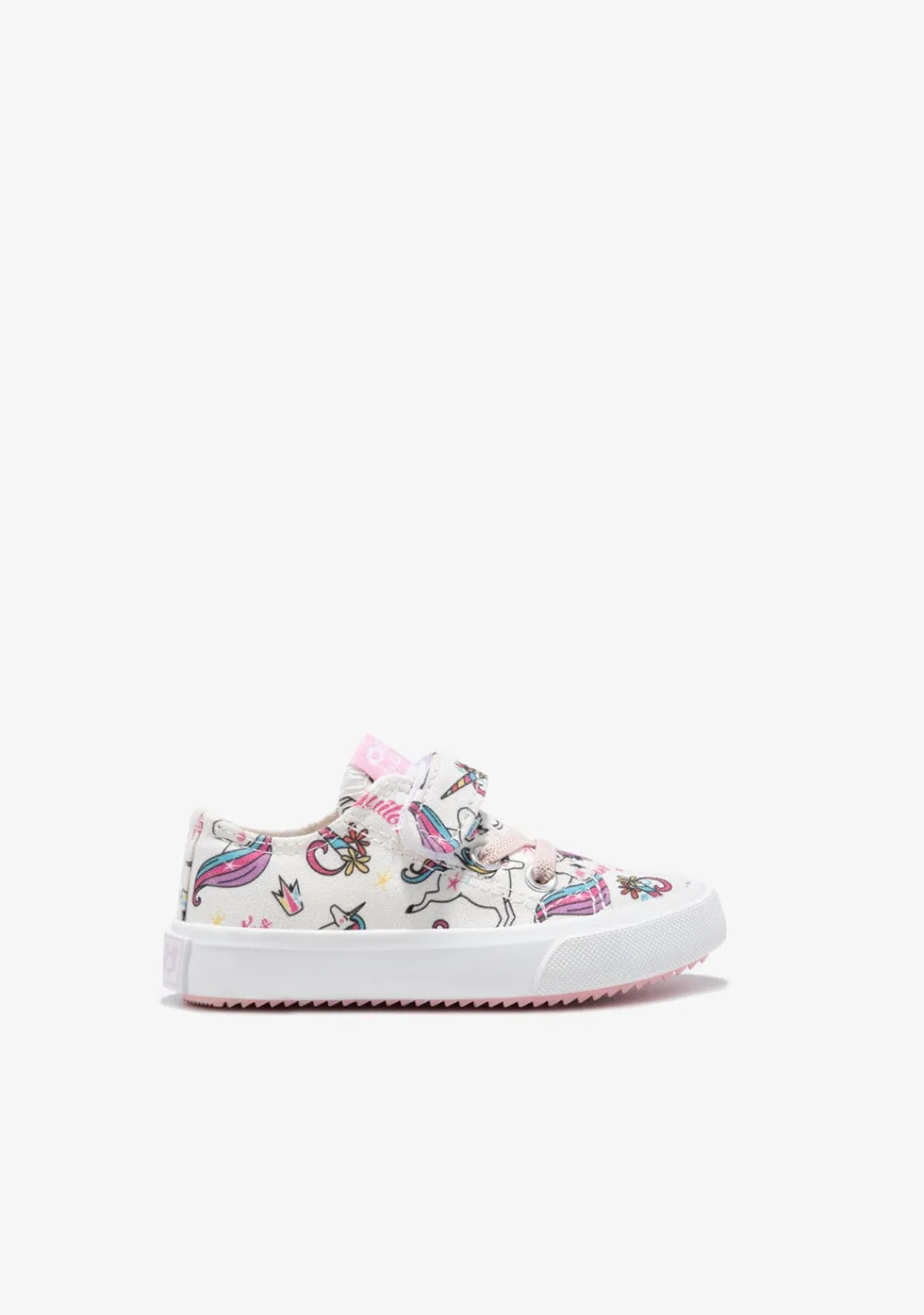 Conguitos Zapatillas Tira Adherente Unicornio Blanco^ Zapatillas|Zapatillas