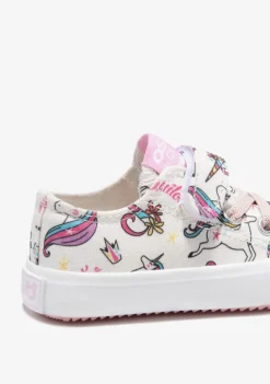 Conguitos Zapatillas Tira Adherente Unicornio Blanco^ Zapatillas|Zapatillas