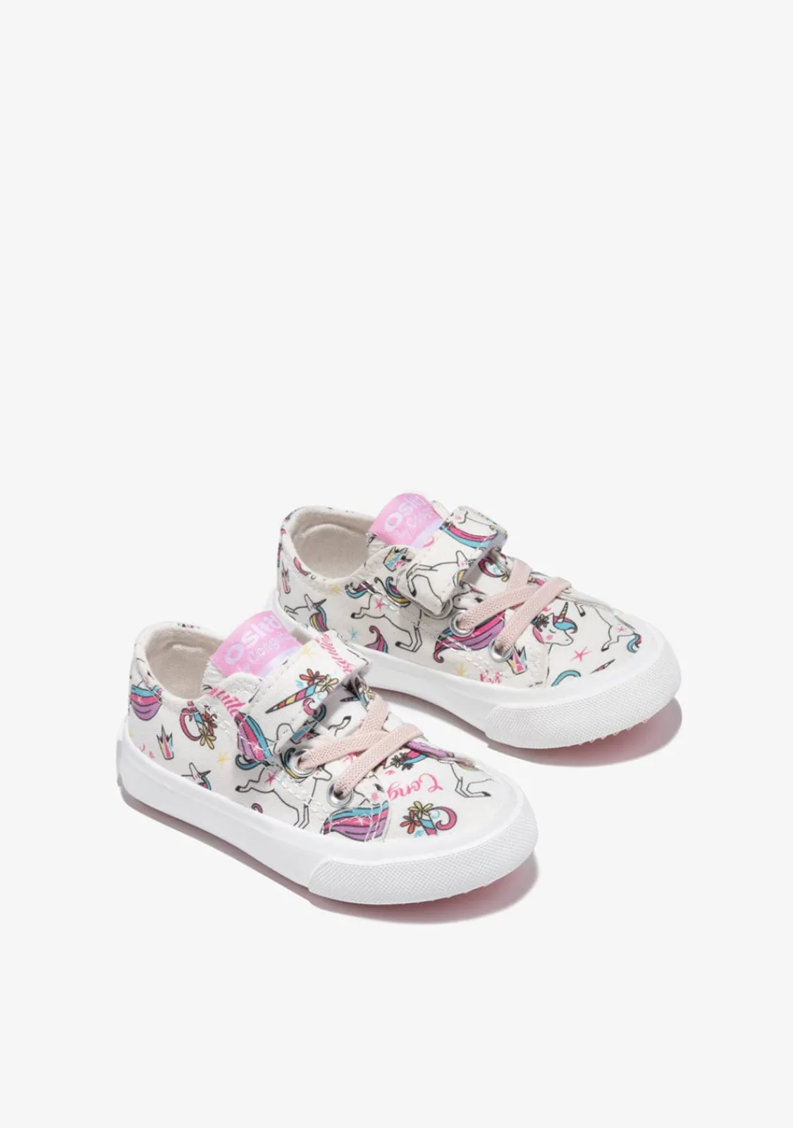 Conguitos Zapatillas Tira Adherente Unicornio Blanco^ Zapatillas|Zapatillas
