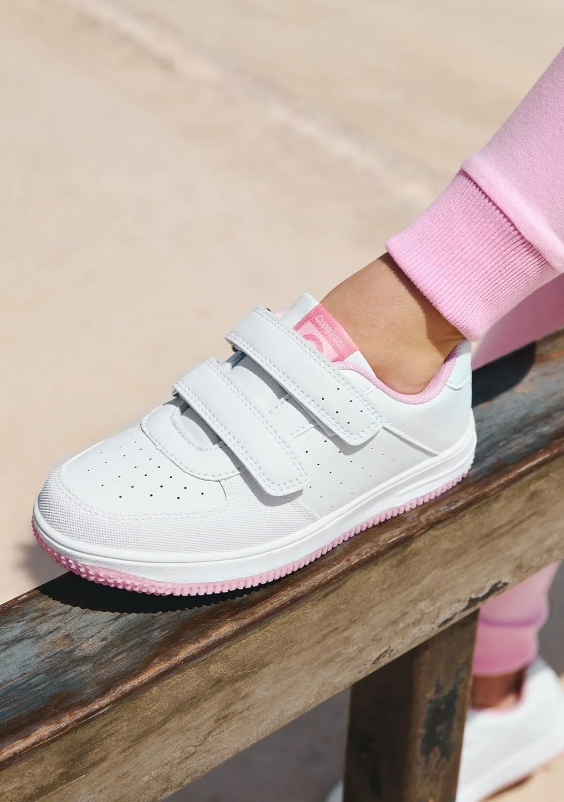Conguitos Zapatillas Unisex Blanco / Rosa^ Zapatillas|Colegiales