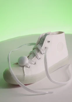 Conguitos Zapatillas Unisex Cordones Con Luz Lona Blanco^ Zapatillas Con Luces|Zapatillas