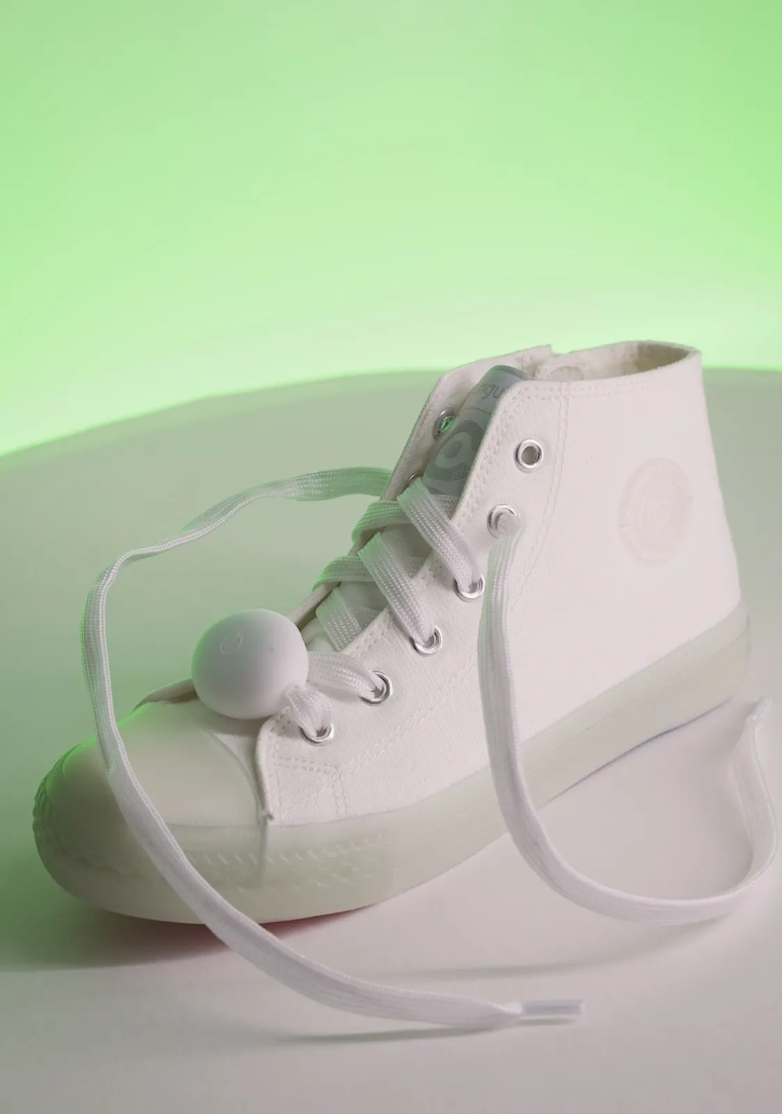 Conguitos Zapatillas Unisex Cordones Con Luz Lona Blanco^ Zapatillas Con Luces|Zapatillas
