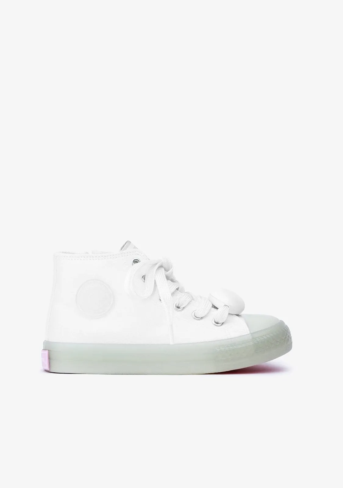Conguitos Zapatillas Unisex Cordones Con Luz Lona Blanco^ Zapatillas Con Luces|Zapatillas