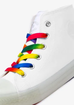 Conguitos Zapatillas Unisex Cordones Con Luz Lona Blanco^ Zapatillas Con Luces|Zapatillas